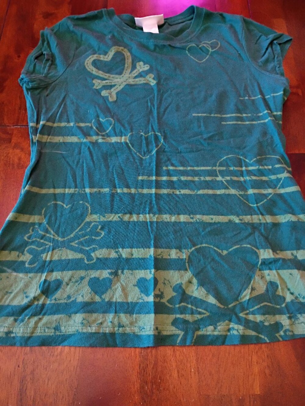 Self Esteem Heart Printed Babydoll Top.